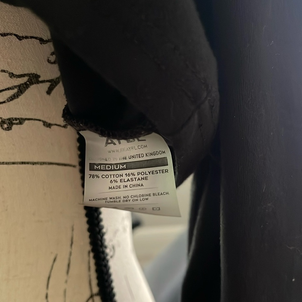 AYBL Black Cutout Cropped Hoodie, Medium - Picture 3 of 3